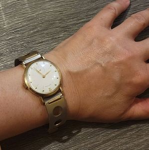 Hamilton real 14 karat Gold vintage 1950s men's unisex Watch Works